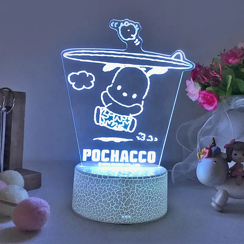 Free Design Custom Rapid Prototyping Sanrio Official Licensee Pochacco Neon Lamp for Festival Gift 1