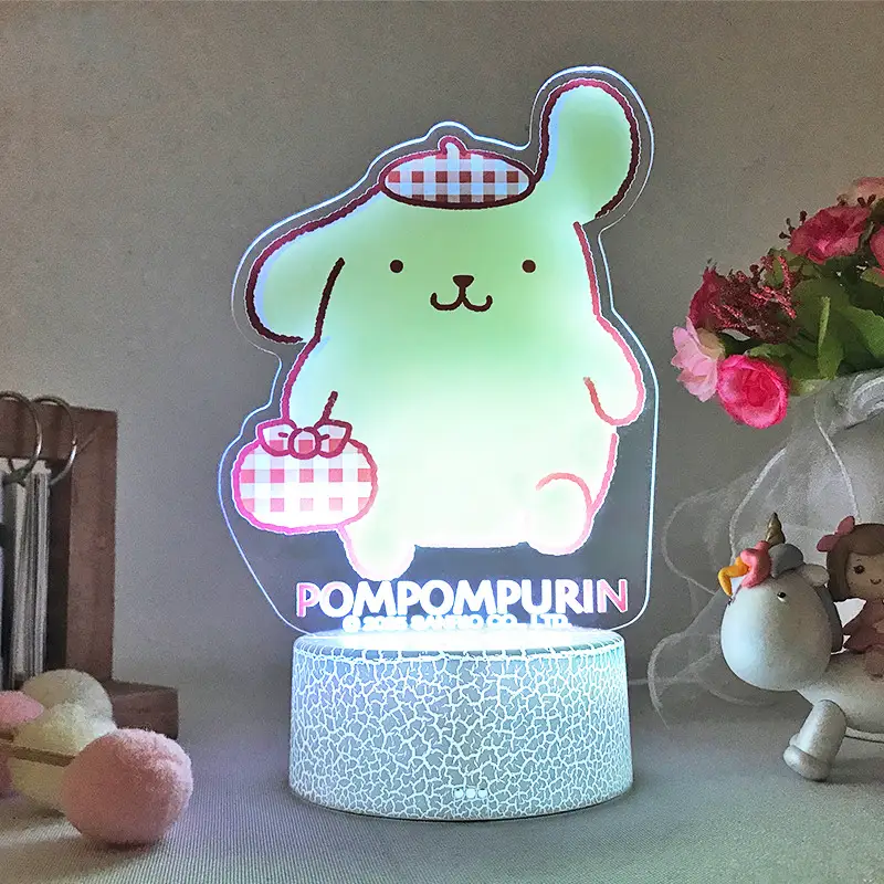 Sanrio Official Licensee Pompompurin Phantom Lighting Color Changeable Neon Desk Lamp for Large Retailers 1
