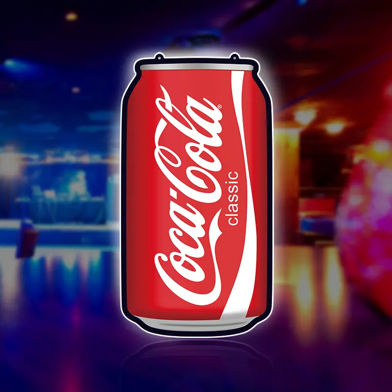 Personalized Custom Made OEM Solution Illuminated Ultra-thin Coca Cola Neon Light Box for Wholesalers 1