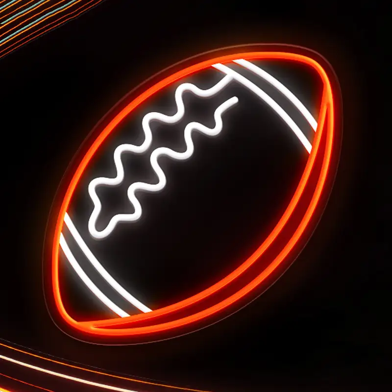Fast Delivery Mass Production Red Lighting Dimmer Control American Football Neon Sign for Sport Goods Store 1