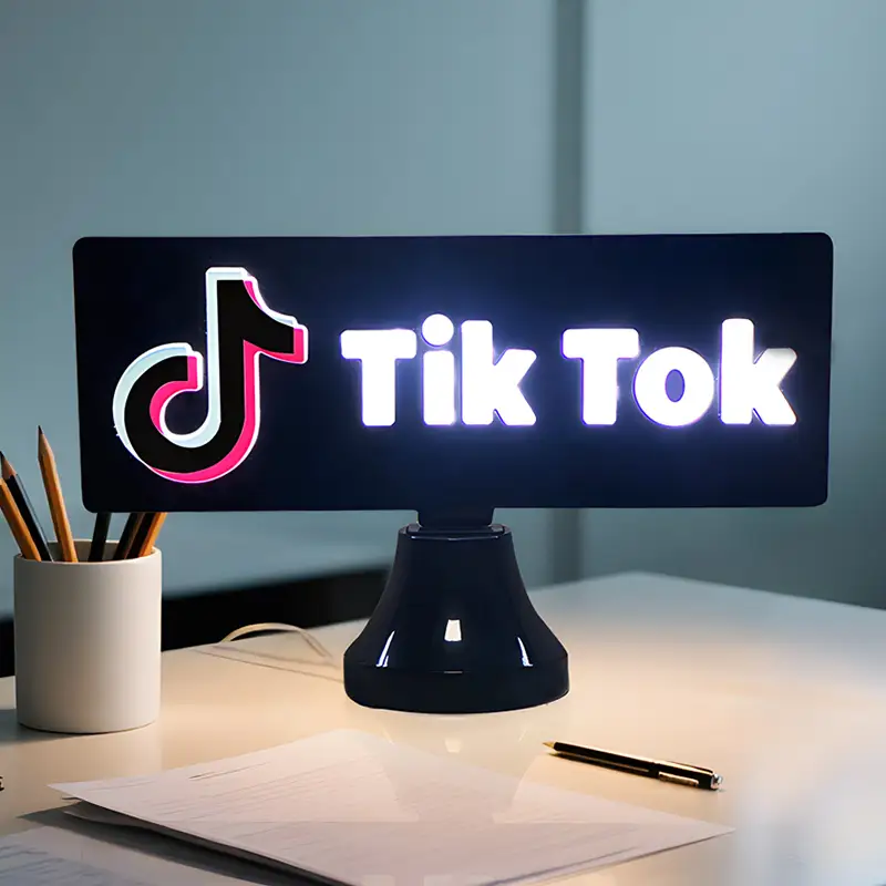 Mass Production Fast Delivery Business Logo Customized TIKTOK Brand Neon Gift Lamp for Gift Souvenir 1