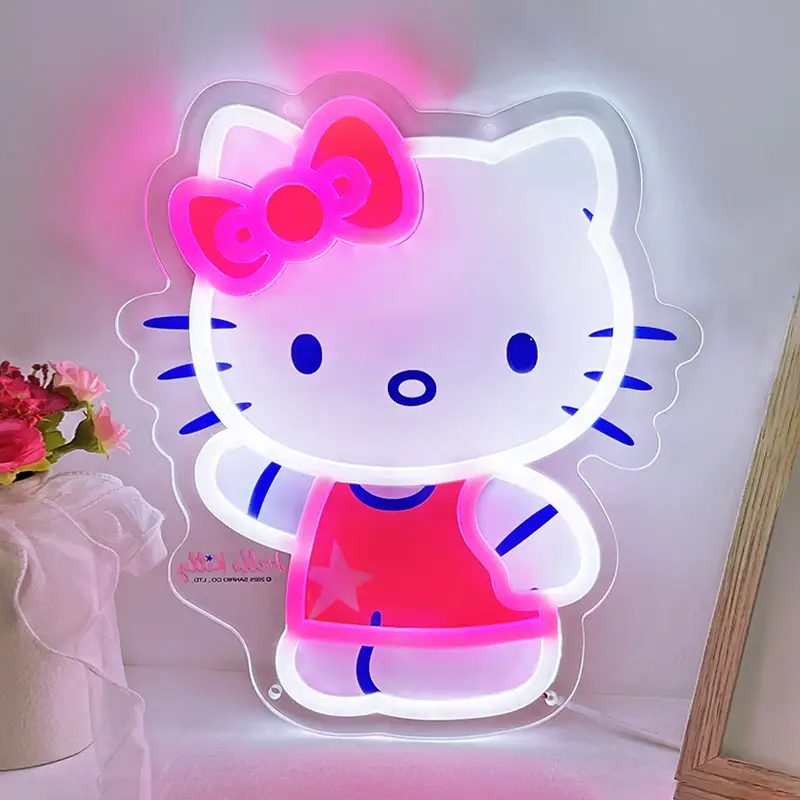 Mass Production Rapid Shipment Official Sanrio Certified Stylish Hello Kitty Neon Lamp for Gift Giving 1
