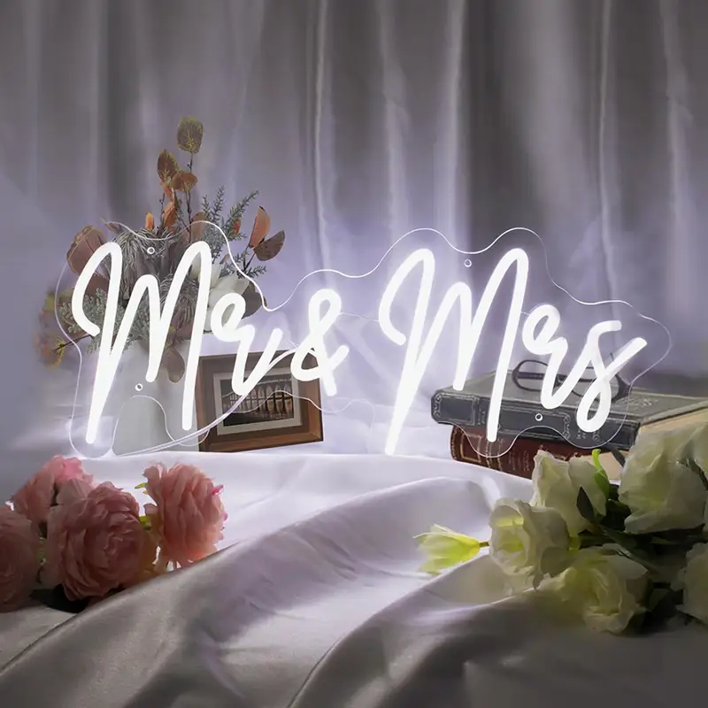 Immediate Delivery Lighting Brightness Changeable Wall Hanging LED Neon Sign Light for Wedding 1