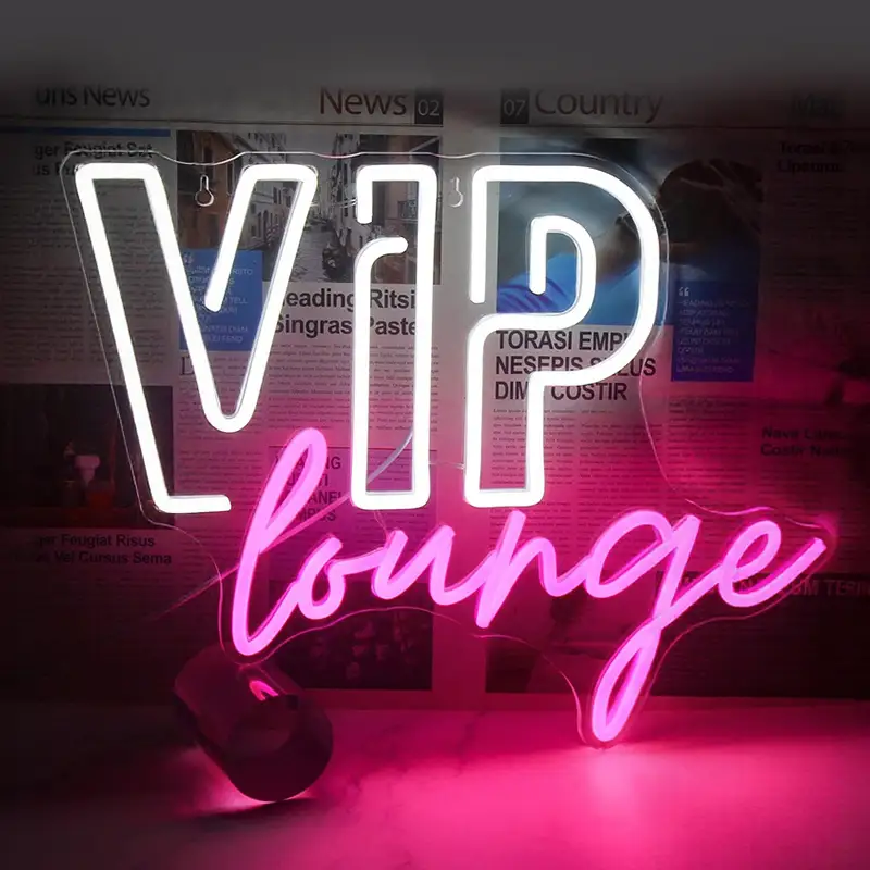 Large Volume Custom Made Available Lounge Bar Neon Wall Sign for Hotel Display 1