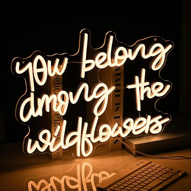 Letters Customized Tender Long Durable Silicone Strip Phrase Neon Wall Sign Light for Indoor Decor 1
