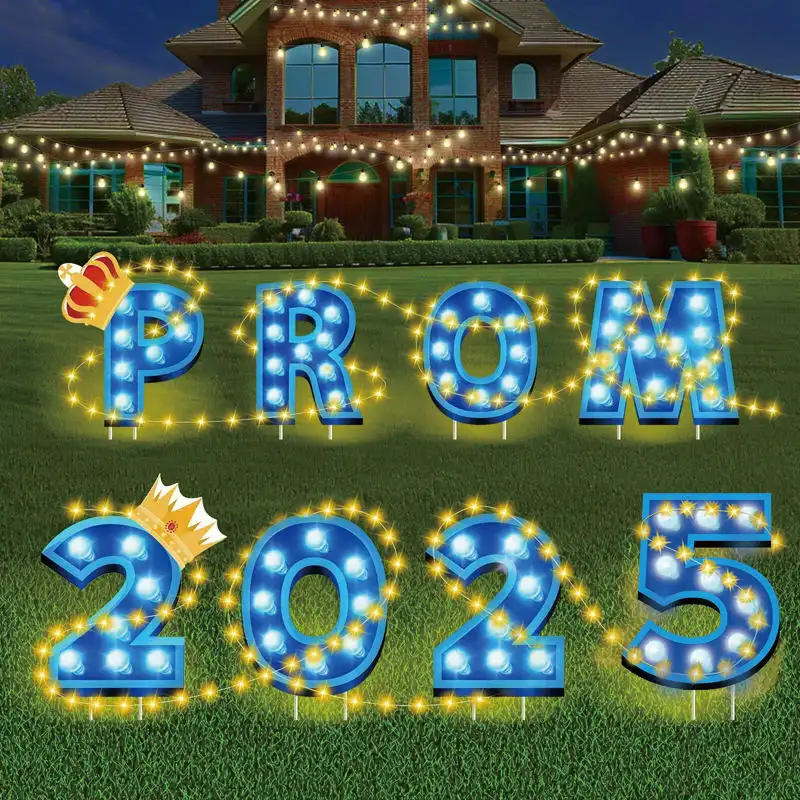 Customized LED Light Lawn Sign Stake Wholesale - Outdoor Garden Ornament 1