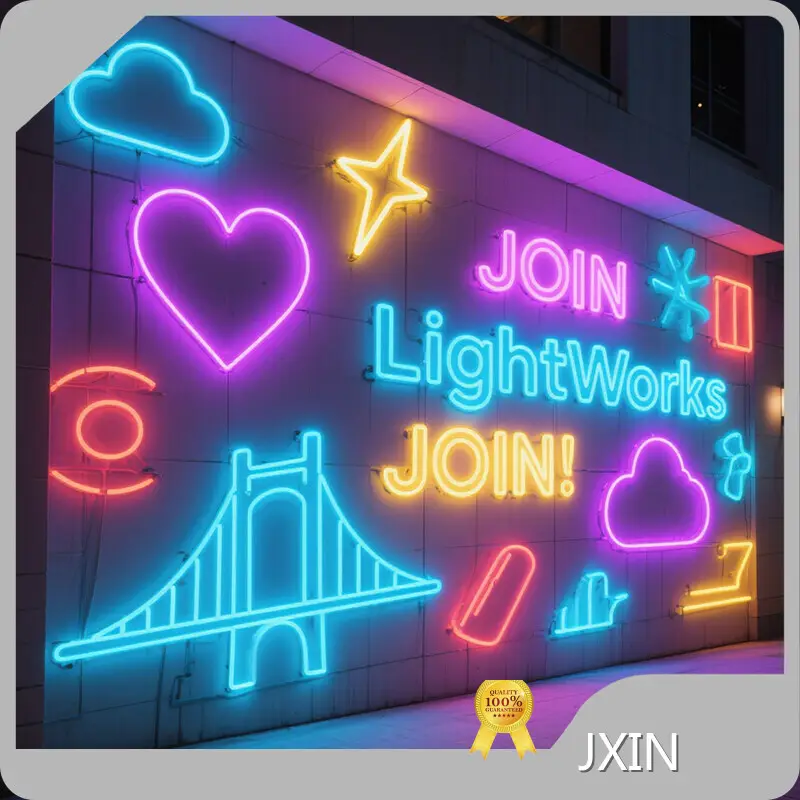 Stora neonskyltar utomhus neonljus grossist - JXIN 1
