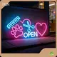 JXIN Neon Light Wall Clock Factory 1
