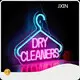 Usine d'enseignes lumineuses JXIN Cleaners 1