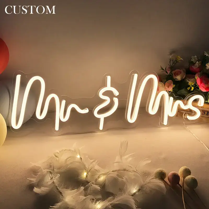 custom neon signs for wedding
