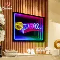 OPEN Infinity Neon Mirror 1