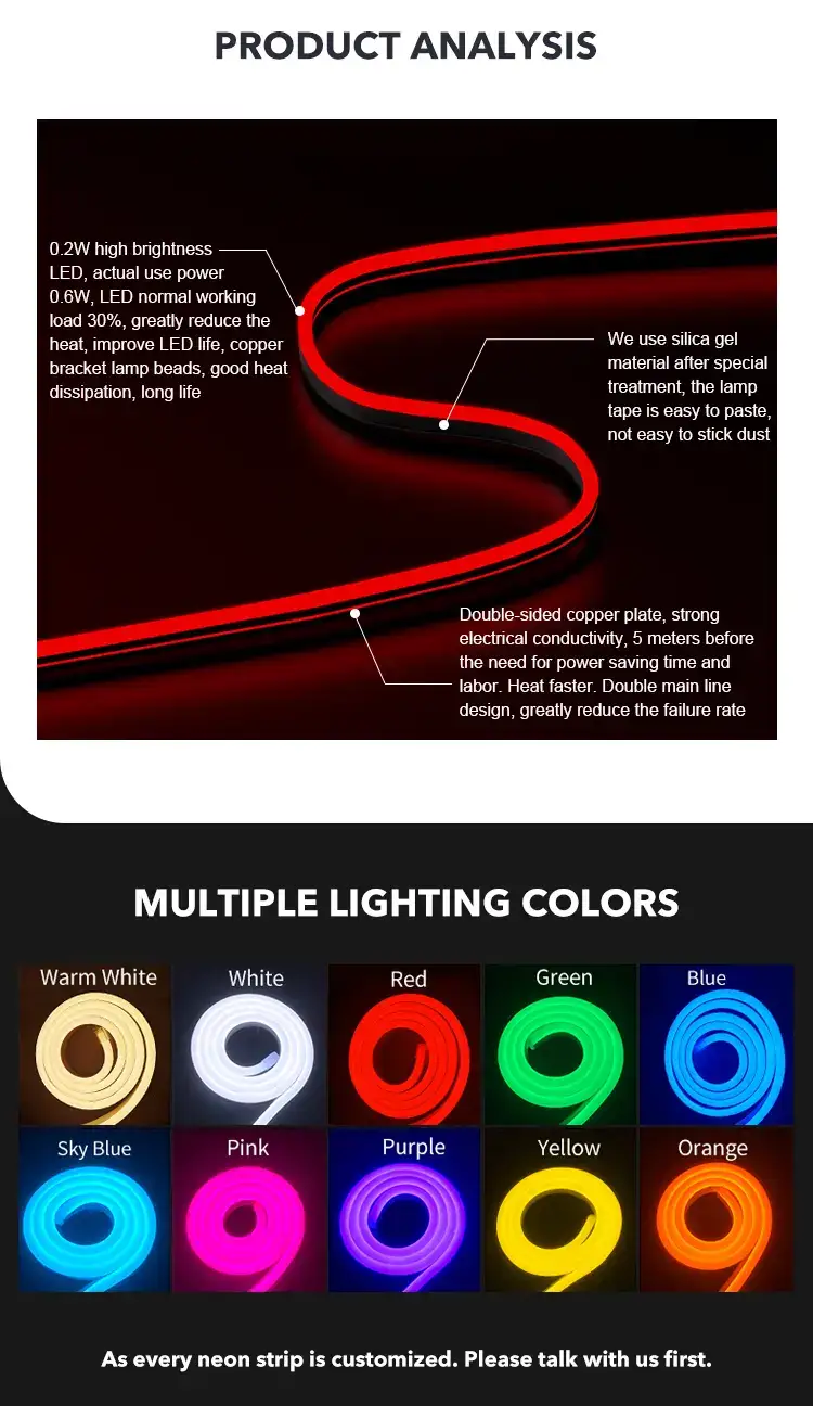 led neon light tube
